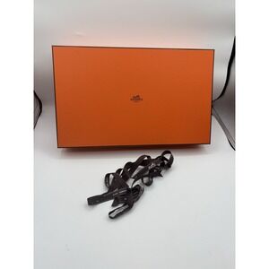 Hermes‎ Authentic Empty Gift box Tissue Ribbon 15"x9.5"x3"